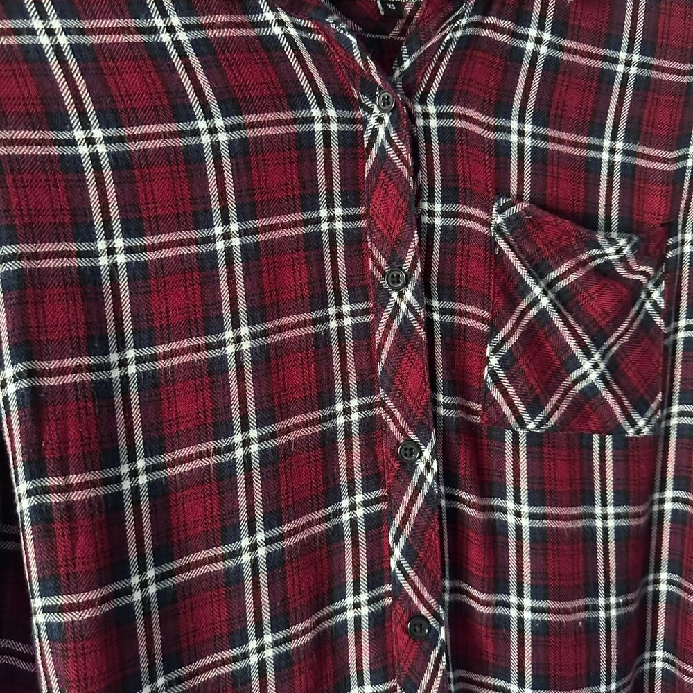 Rails Hunter Button Down Indigo Raspberry - Picture 5 of 13